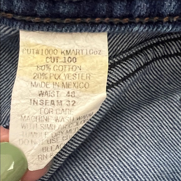 Comfort Action Sports Men's Relaxed Fit Blue Jeans Size 48x32 - Picture 5 of 5